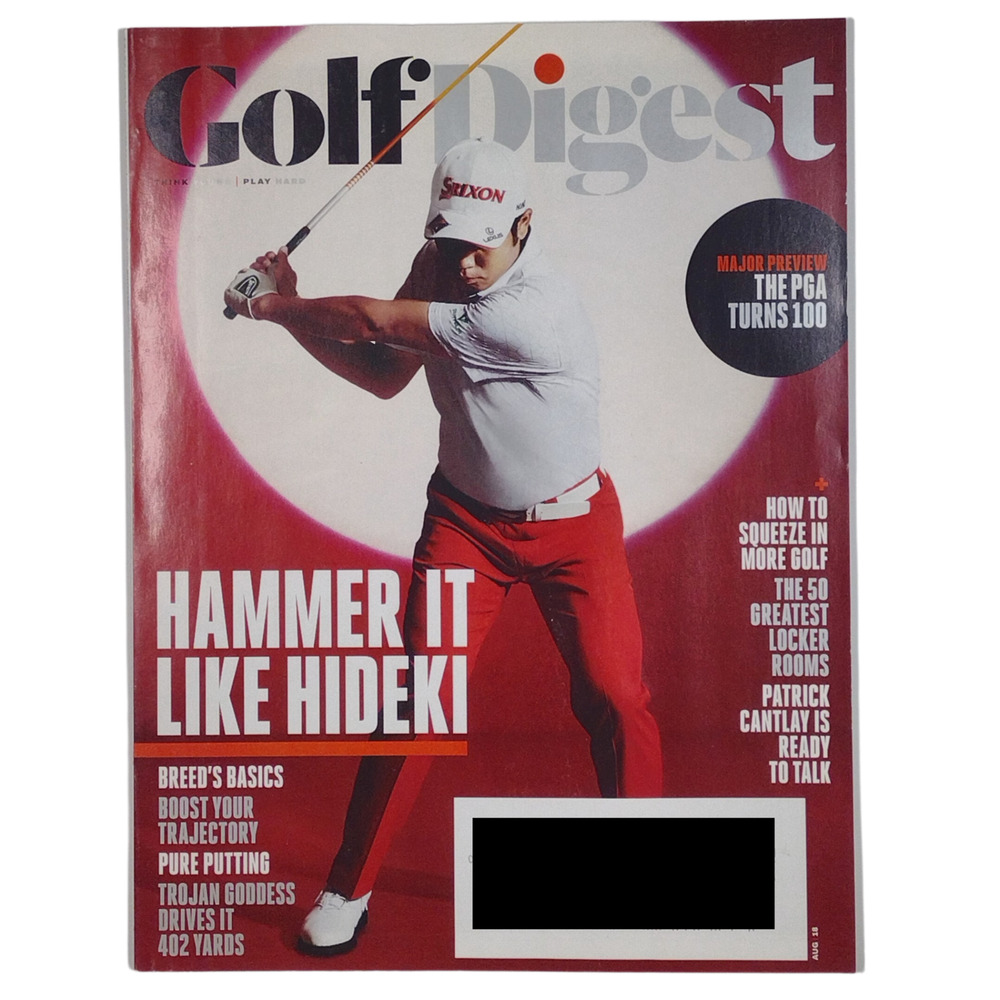 Golf Digest Magazine Hideki Matsuyama Michael Breed August 2018